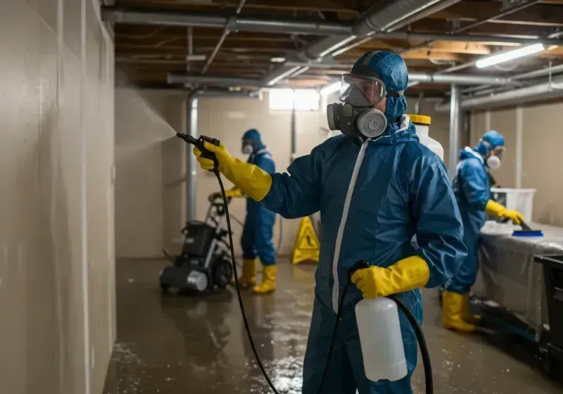 Basement Sanitization and Antimicrobial Treatment process in Phillips, WI